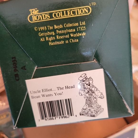 Boyd's Bears Friend of Bears 96-97 Uncle Elliot Full Set Pin & Stuffed Bear - Picture 5 of 8